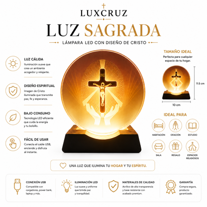 Lámpara decorativa de Cristo